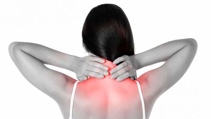 Neck and shoulder pain associated with cervical osteochondrosis