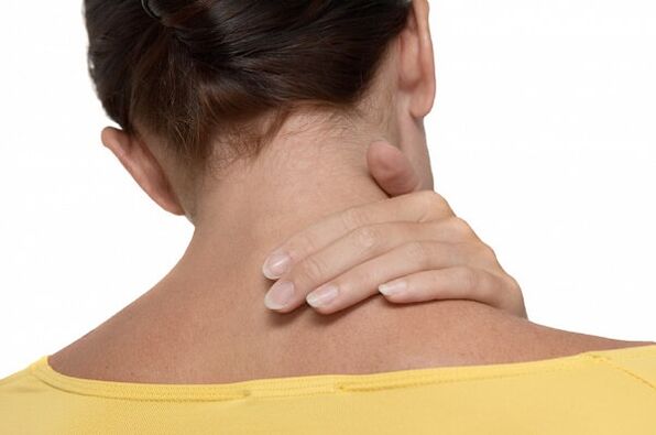 Neck pain as a symptom of cervical osteochondrosis