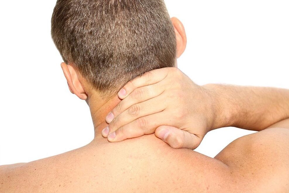 Neck pain in osteochondrosis