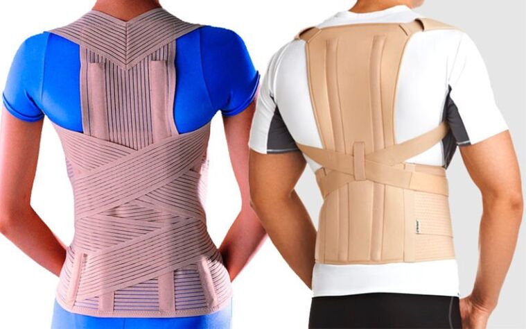 Corset for shoulder blade pain